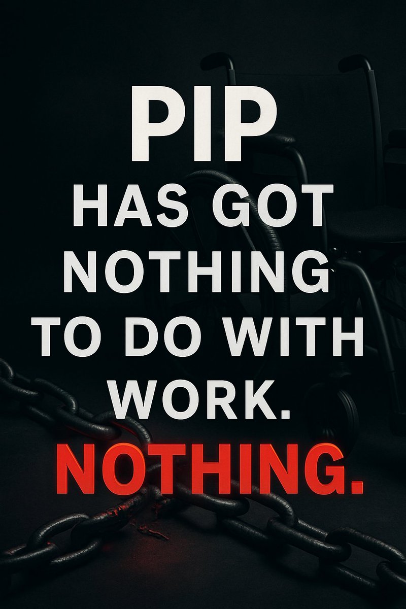Everyone needs to grasp this - but especially Labour MPs 

#DisabilityBenefits #PIP