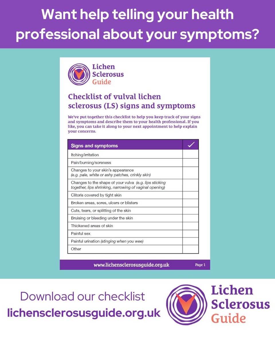 VulvalCancerUK's tweet photo. The Lichen Sclerosus guide https://t.co/6rvXgwpsw2

Check out all the resources we have .

Our resources page includes a poster , printable booklet , downloadable symptoms check list and treatment plan, plus 4 videos. 

🔗 https://t.co/cjOxlO3aFZ https://t.co/7Xm5r3BsDj