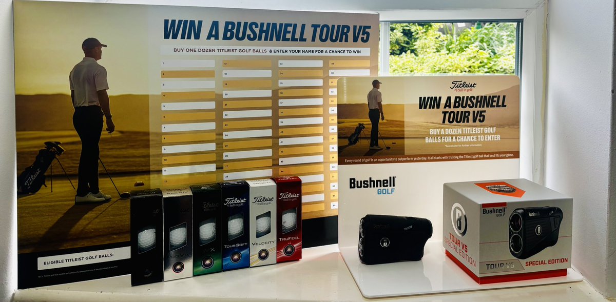 Just buy a dozen of any titleist balls to be in with a chance of winning a <a href="/BushnellGolf/">Bushnell Golf</a> Tour V5 .