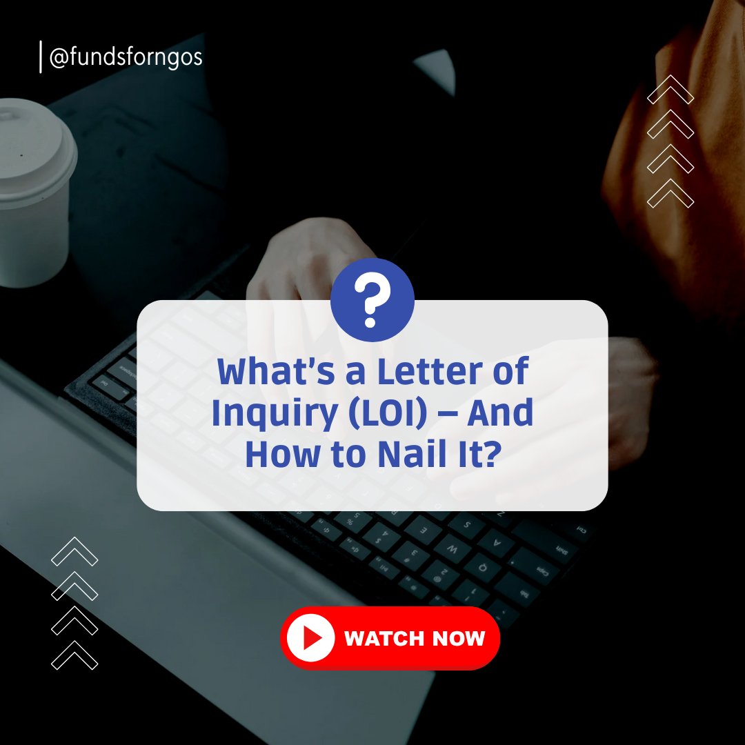 fundsforngos's tweet image. What’s a Letter of Inquiry (LOI)?
Your first step to winning grants.
Learn how to write one that gets funders interested.

🔗 Watch now at youtube.com/shorts/BSoNOqD…

#LetterOfInquiry #GrantWritingTips #LOIforGrants #NGOFunding #NonprofitGrants #GrantsForNGOs #NGOtips