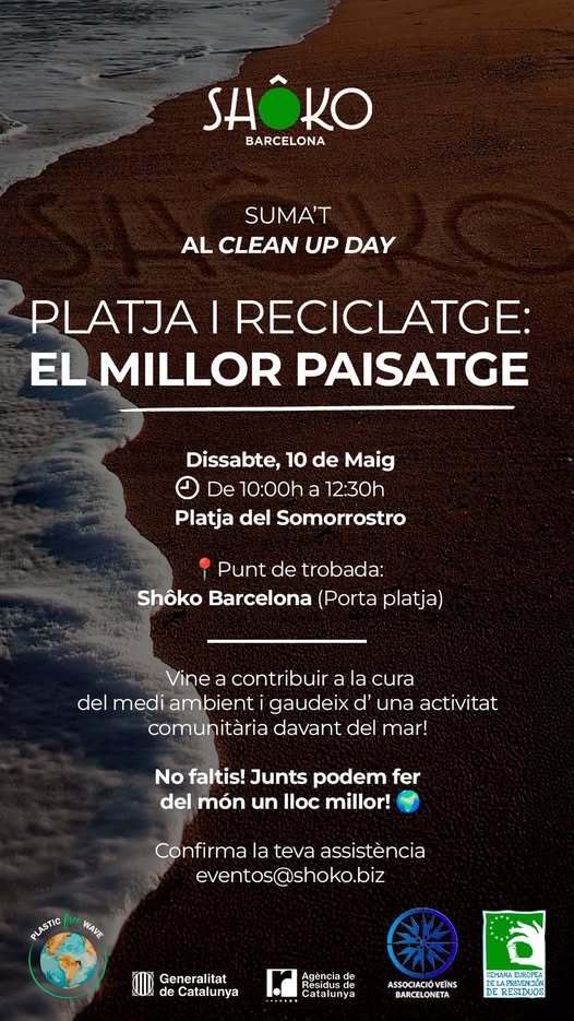 aavvbarceloneta's tweet image. Un grup de voluntaris de Barcelona es reuniran dissabte 10 de maig, a les 10 h, per netejar la platja del Somorrostro. 

Podeu inscriure-us a l’enllaç
forms.gle/dQtBqXBZn7hXg8…

#sostenibiltat
#natura
#platges
#labarceloneta
#aavvbarceloneta
#shokobarcelona 
#plasticfreewave