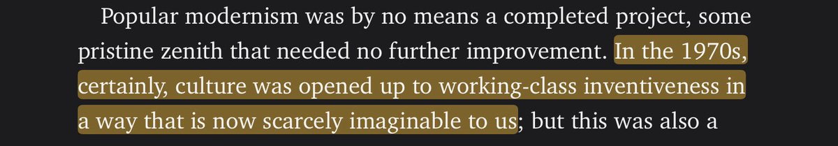 Policy Tensor (@policytensor) on Twitter photo Re <a href="/adam_tooze/">Adam Tooze</a> on Mark Fisherâs âslow cancellation of the future.â Perhaps the source of our cultural decadence is the expulsion of the working class from public life and the stranglehold of a culturally exhausted professional class on symbolic production. One may think of the Re <a href="/adam_tooze/">Adam Tooze</a> on Mark Fisherâs âslow cancellation of the future.â Perhaps the source of our cultural decadence is the expulsion of the working class from public life and the stranglehold of a culturally exhausted professional class on symbolic production. One may think of the