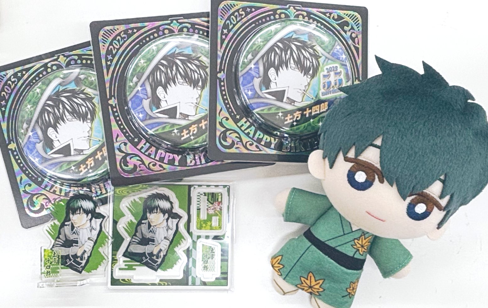 銀魂！土方十四郎缶バッジ76個 土方十四郎 65mm缶バッジ