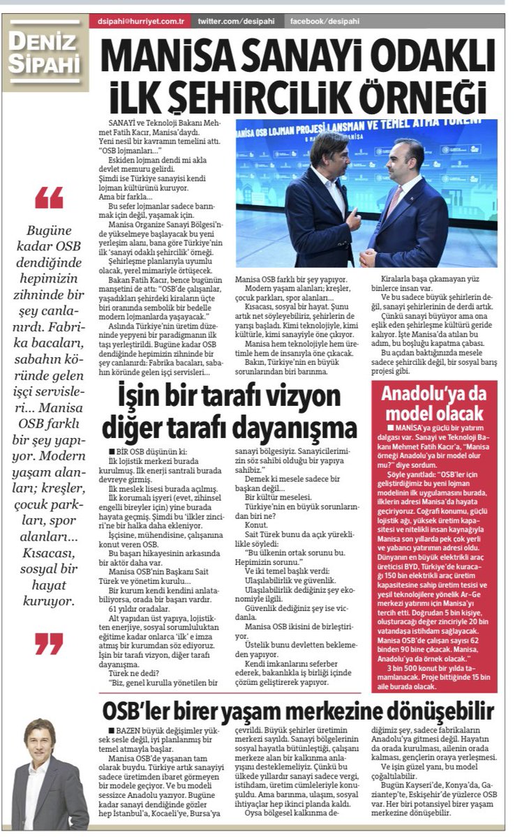 Deniz Sipahi (@desipahi) on Twitter photo hurriyet.com.tr/yazarlar/deniz… <a href="/manisaosb/">Manisa Organize Sanayi Bölgesi</a> <a href="/mfatihkacir/">Mehmet Fatih KACIR</a> <a href="/TCSanayi/">Sanayi ve Teknoloji Bakanlığı</a> hurriyet.com.tr/yazarlar/deniz… <a href="/manisaosb/">Manisa Organize Sanayi Bölgesi</a> <a href="/mfatihkacir/">Mehmet Fatih KACIR</a> <a href="/TCSanayi/">Sanayi ve Teknoloji Bakanlığı</a>