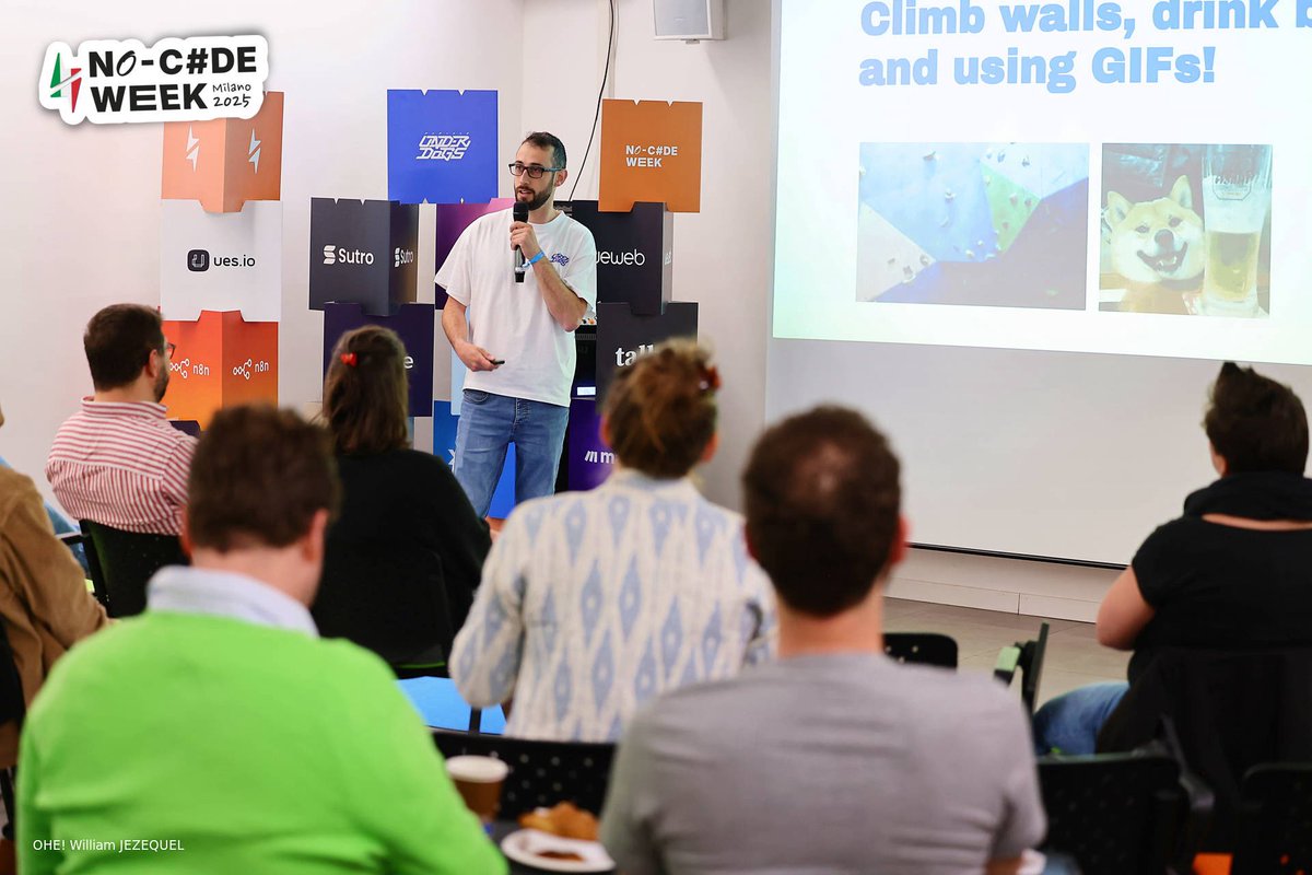 No-Code week (@nocodeweek) on Twitter photo Riccardo Pavesi from <a href="/UnderdogsGRO/">Underdogs Group</a> introduces a new role designed to bridge the gap between designers and developers!
Reminder: live streaming in our website and YouTube channel
#NCW25 Riccardo Pavesi from <a href="/UnderdogsGRO/">Underdogs Group</a> introduces a new role designed to bridge the gap between designers and developers!
Reminder: live streaming in our website and YouTube channel
#NCW25