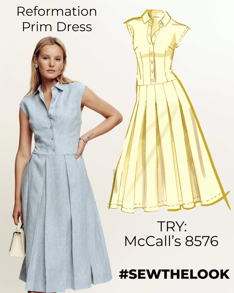 SimpMcCalls's tweet image. #SewTheLook with McCall&apos;s 8576

A cool shirtdress featuring a drop waist and pleated skirt. Use #M8576 view C for a similar look 🤩

l8r.it/3Pgx

#McCallsPatterns #PDFSewingPatterns #naaien #sysysy #coudre #patroon #patron #Oppskrift #Schnittmuster #nähen