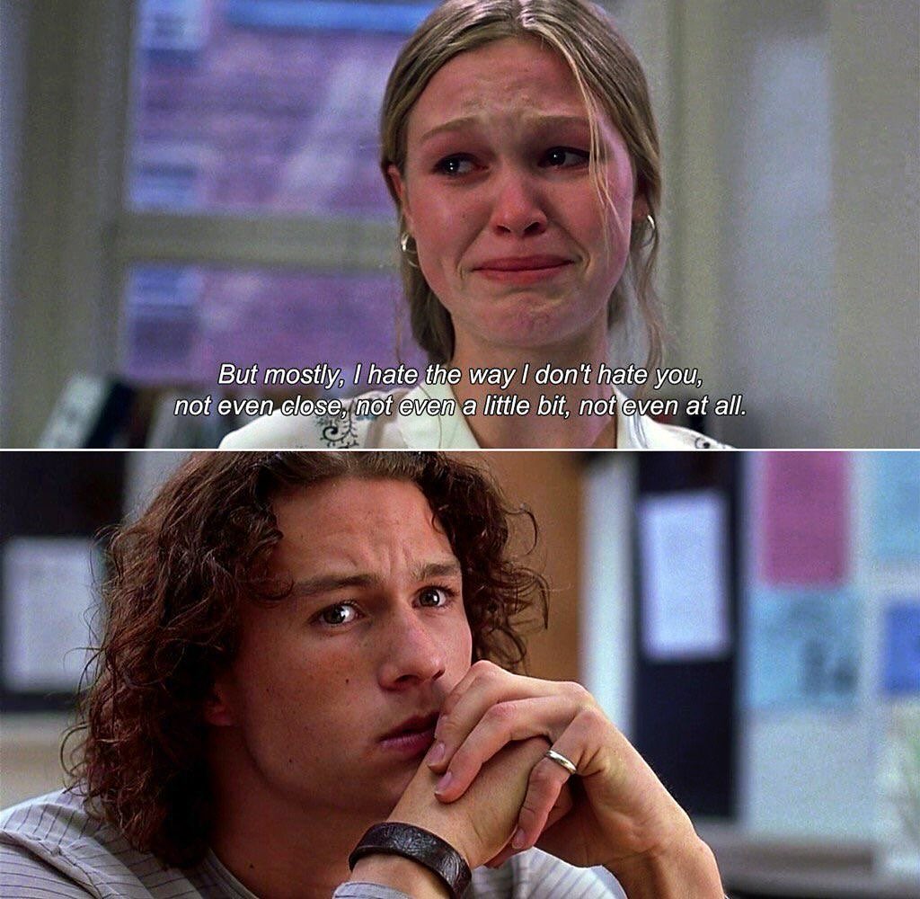 Not even a little bit. Not even at all.” Don't miss Heath Ledger, Julia  Stiles \u0026 Joseph Gordon-Levitt in 10 THINGS I HATE ABOUT YOU - showing from  35mm on Thursday 15th, image size:1024x1000