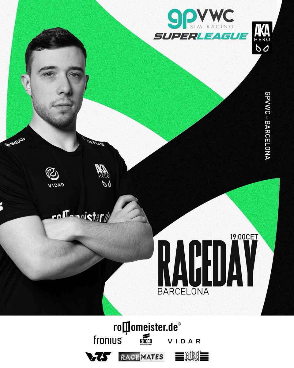 Raceday in the <a href="/GPVWC/">GPVWC Simracing</a> Superleague tonight!