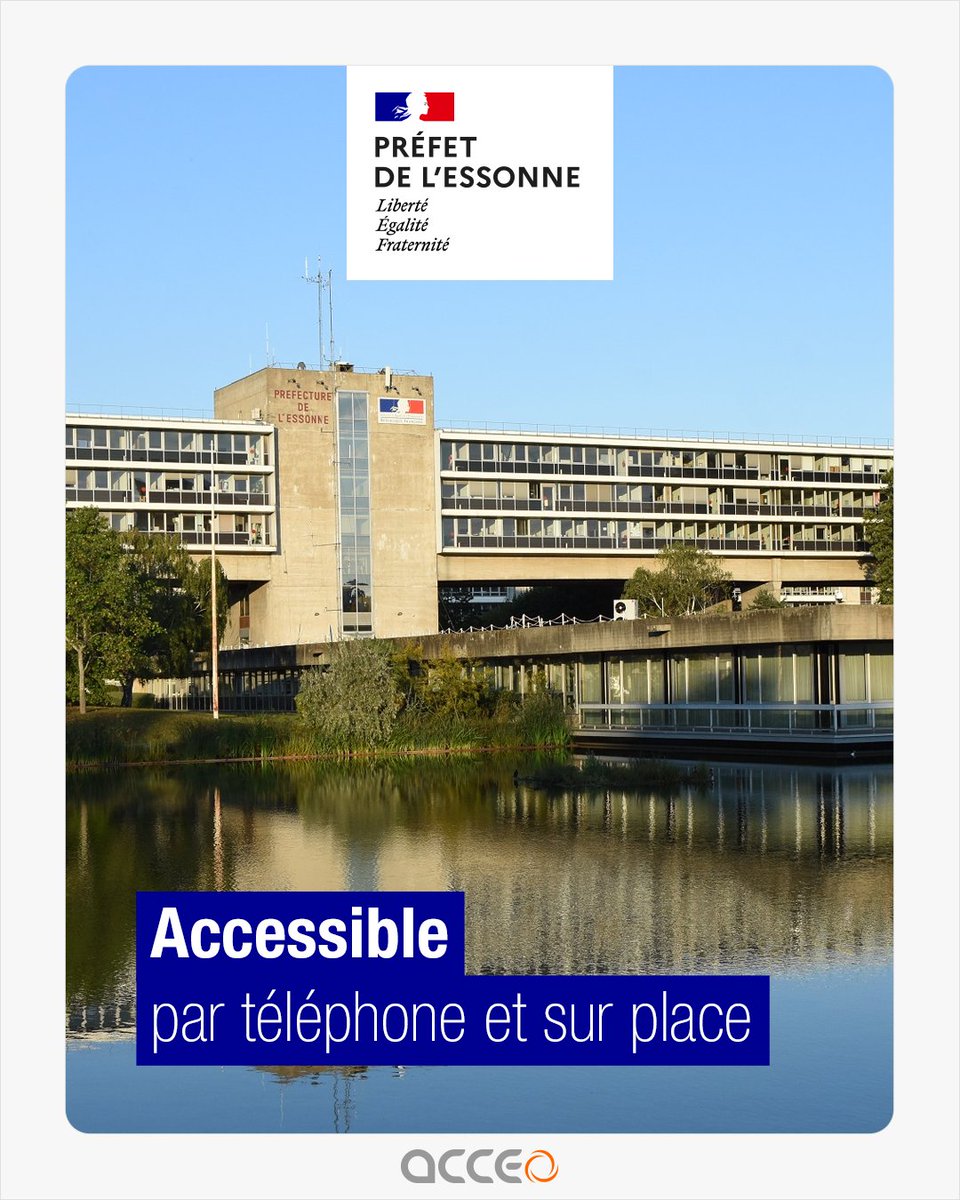 AcceoTadeo's tweet image. 📣 Le @Prefet91 facilite l’accès à ses services !
La #Préfecture de l’#Essonne devient accessible aux usagers sourds et malentendants grâce à #Acceo 🤝
📱➡️🏢 Par téléphone ou en face à face, l'administration devient  inclusive.
ℹ️ eu1.hubs.ly/H0jM1VN0
#Accessibilité