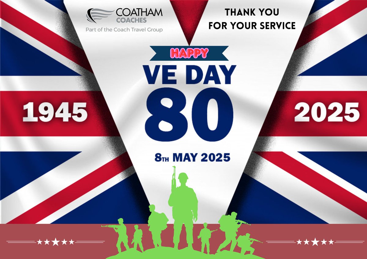 Happy VE Day Everyone!
To all those that fought to keep Britain safe, we say a massive THANK YOU and rest assured, we will never forget your sacrifices.