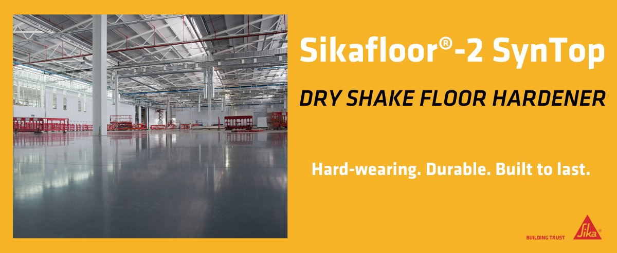 Sikafloor®-2 SynTop – dry shake hardener for abrasion-resistant concrete floors.
✔️ Increases wear resistance
✔️ Enhances surface strength
✔️ Reduces dusting

Ideal for industrial, warehouse &amp; commercial spaces!

Learn more about the product: spkl.io/6013faKRx