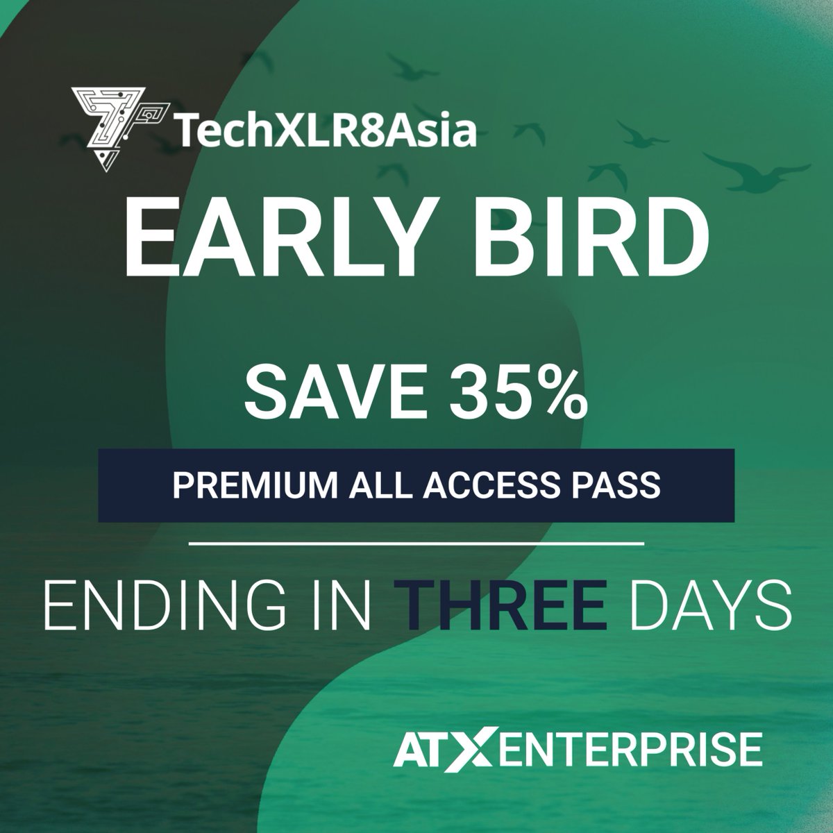 TechXLR8's tweet image. ⚡️ 35% off Premium Pass ends soon! Join us at #TechXLR8Asia 2025!
Explore sustainable tech, healthcare innovation & the future of data. Plus #ATxParty at Zouk Singapore! 🎉
Early bird ends May 12
📅 27–29 May 2025
📍 Singapore EXPO
Register now: tinyurl.com/amd362ef