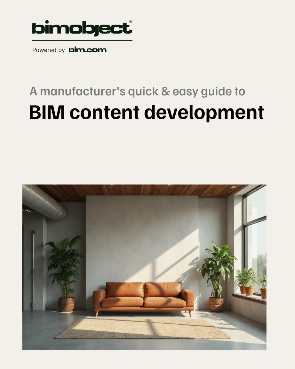 Still not sure why you need BIM as a manufacturer? Unlock the secrets of BIM content development with our e-book! 🔐

Whether you're a seasoned pro or just starting out, our guide has everything you need to know to create top-quality BIM content: bit.ly/4iqqW7j