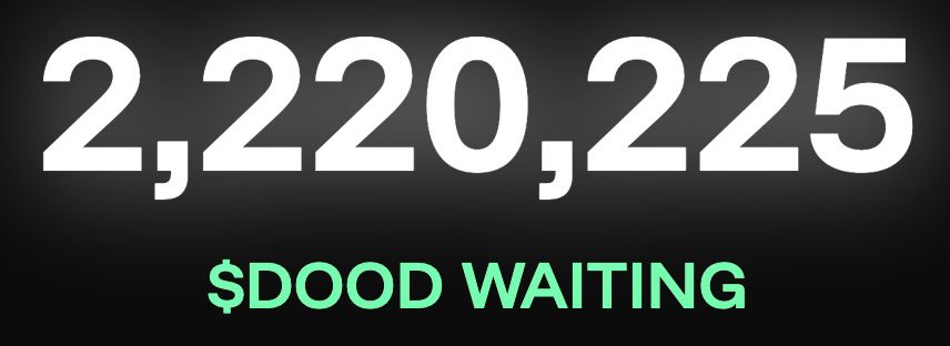 ok who's ready for $DOOD