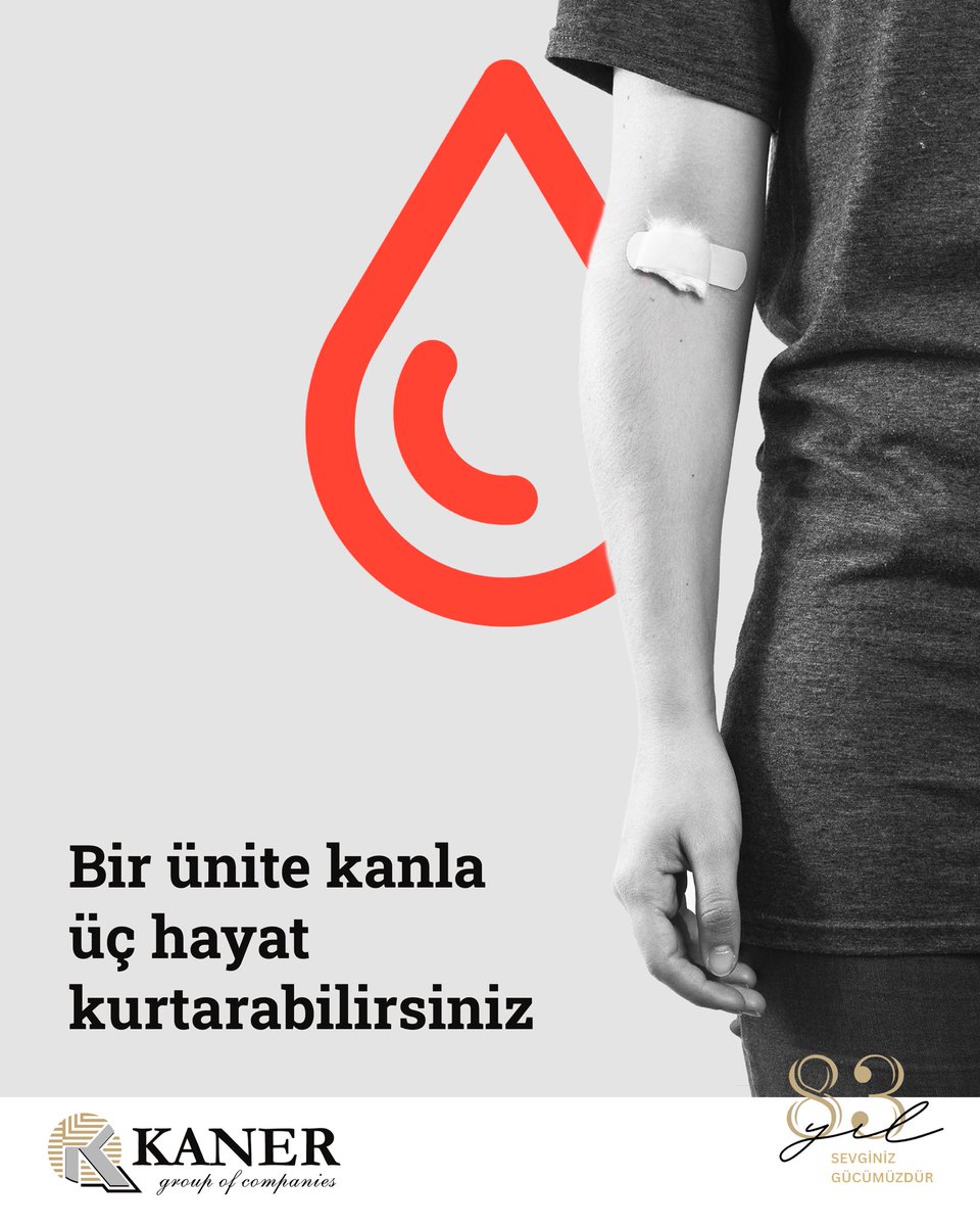 KanerGroup's tweet photo. 🩸 Kan acil değil, sürekli ihtiyaçtır!

Her gün, her saat birilerinin kana ihtiyacı var.

💉 18-65 yaş arası, 50 kg üzerindeki ve sağlık sorunu bulunmayan herkes kan bağışçısı olabilir 
👨 Erkekler 3 ayda bir kan verebilir
👩 Kadınlar 4 ayda bir kan verebilir https://t.co/D9grMXqzSz