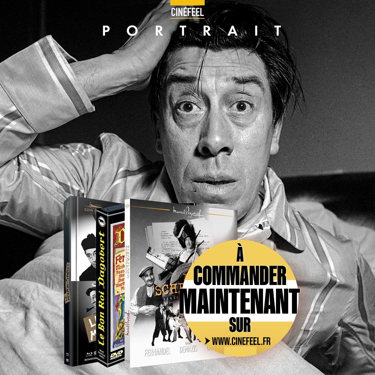 Arcades_DVD's tweet photo. Quel est votre film préféré avec Fernandel, le seul, l'unique 😄? RDV sur Cinefeel avec cet artiste inoubliable, unique, intemporel qu'il apparaisse chez Verneuil, Pagnol et tant d'autres ! 

Du charme, du rire et du bonheur ici :
👉 https://t.co/CbSPXJjCeT https://t.co/kY7L65qCI1