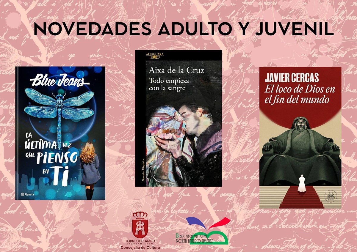 En las categorías Juvenil y Adulto, también tenemos novedades📚
Tres autores, tres libros que no podrás parar de leer.
#bibliotorredel #LecturaRecomendada