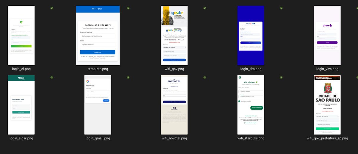 Brasil EvilPortal HTML Files
Repositório criado com o objetivo de reunir arquivos HTML para uso como portal captive / (Evil Portal), especificamente adaptados para o contexto brasileiro. 🇧🇷.
- github.com/MrCl0wnLab/BR-…

#ESP32 #hacking #evilportal #brasil