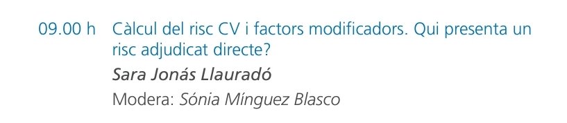 unainternista's tweet photo. Càlcul del #risccardiovascular i factors modificadors
La importància de calcular de forma adequada i anar ajustant en el temps el risc cardiovascular dels individus
@SaraJonasMD @soniaminguez_
#LípidsManresa25 https://t.co/C280IquUUs