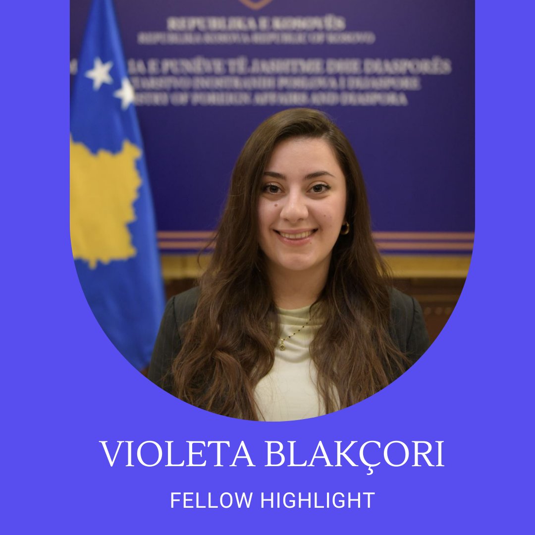 Meet Violeta Blakçori 🇽🇰🌍 From Kosova to Slovakia, Violeta blends grassroots NGO work with international experience at GLOBSEC. Now at <a href="/MFAKOSOVO/">MFA Kosova 🇽🇰</a>, she advances diaspora diplomacy through the Citizen Diplomacy Fellowship. Read more: cdfellowship.com/fellow-2024/