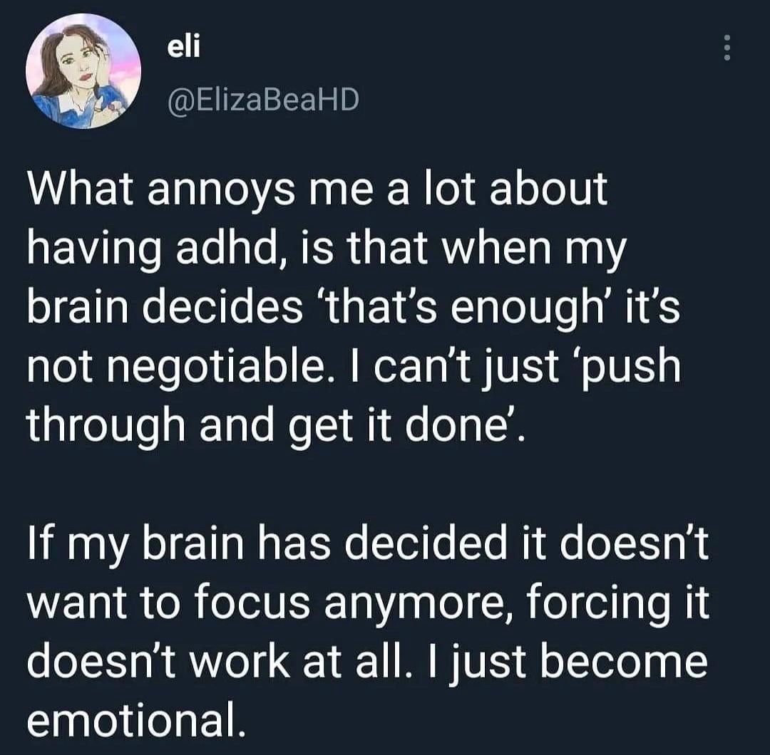 ADHD Memes (@adhdforreal) on Twitter photo 