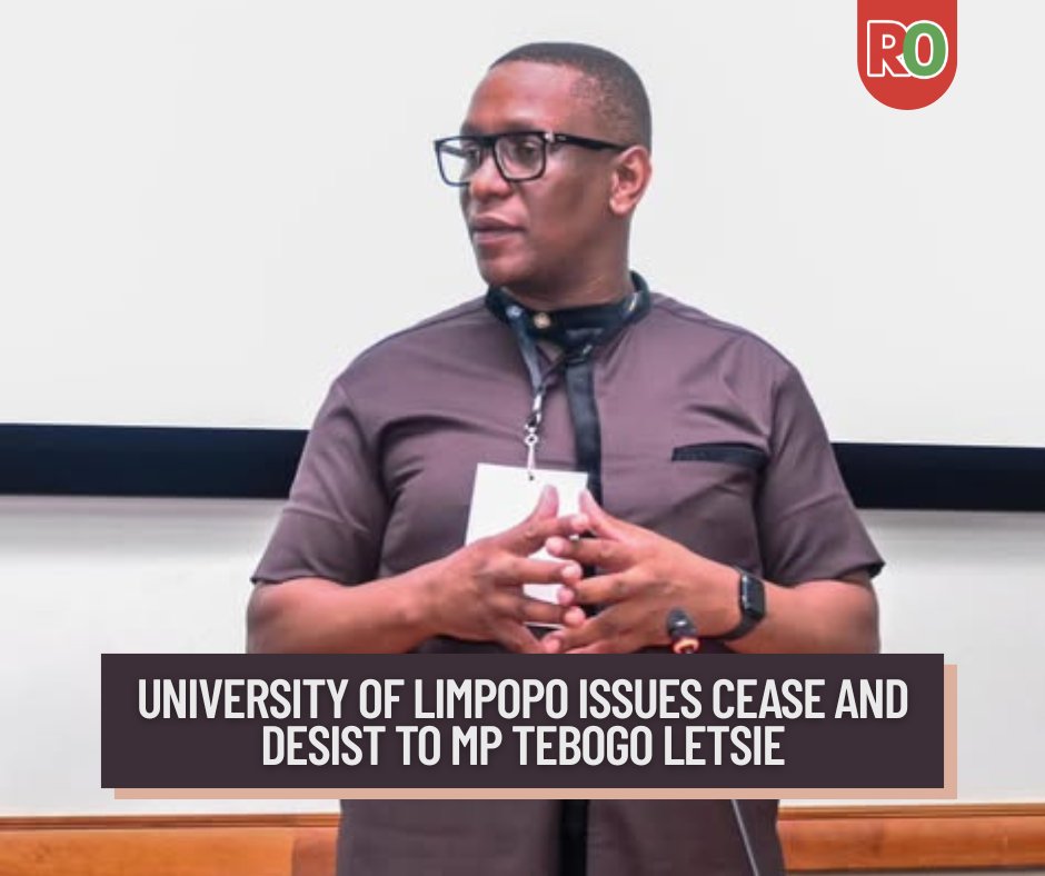 The University of Limpopo demands MP Tebogo Letsie retract allegations of mismanagement and corruption or face possible legal action. Read more 👉 shorturl.at/xLEpz