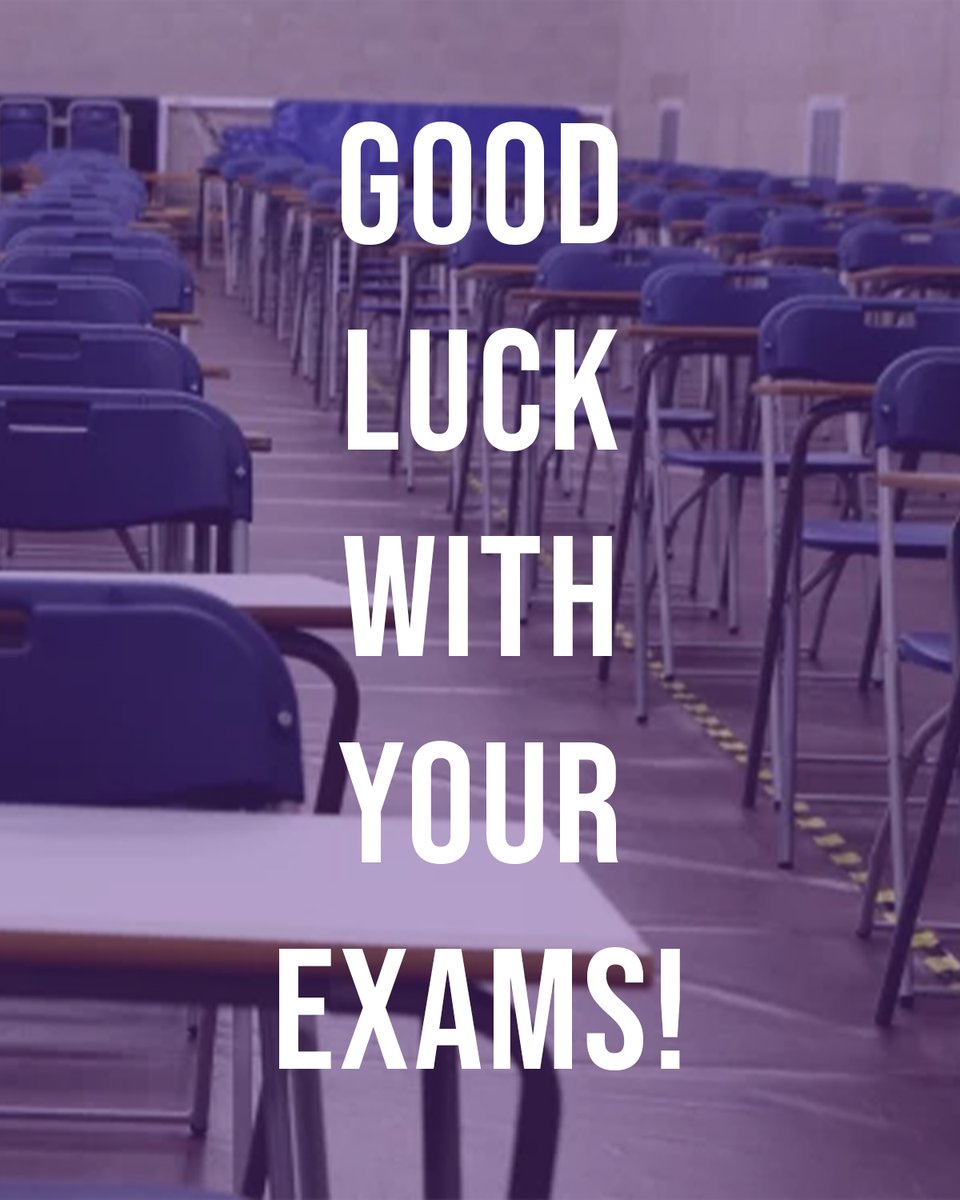 Good Luck to all our GCSE Students starting their exams this week.

As Exam season begins, we want to take a moment to wish all our students the very best of luck. You've worked hard, stayed focused, and shown incredible resilience - now is your time to shine!