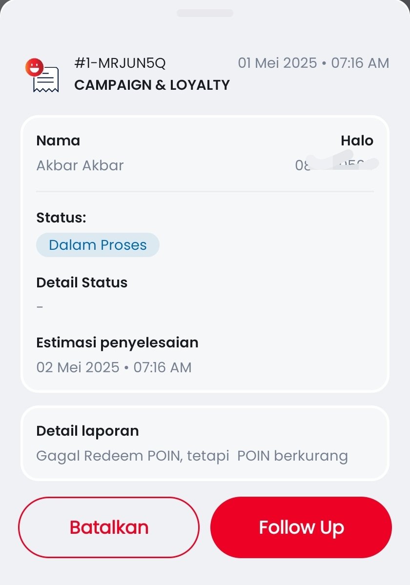 akbar_igha's tweet photo. Begini yah pelayanan PLATINUM PRIORITY?
Sejak tgl 1 mei tdk ada progres sampai detik ini
Psrcuma komplain via app.
@Telkomsel @TelkomselHalo https://t.co/k24SG1Trl6