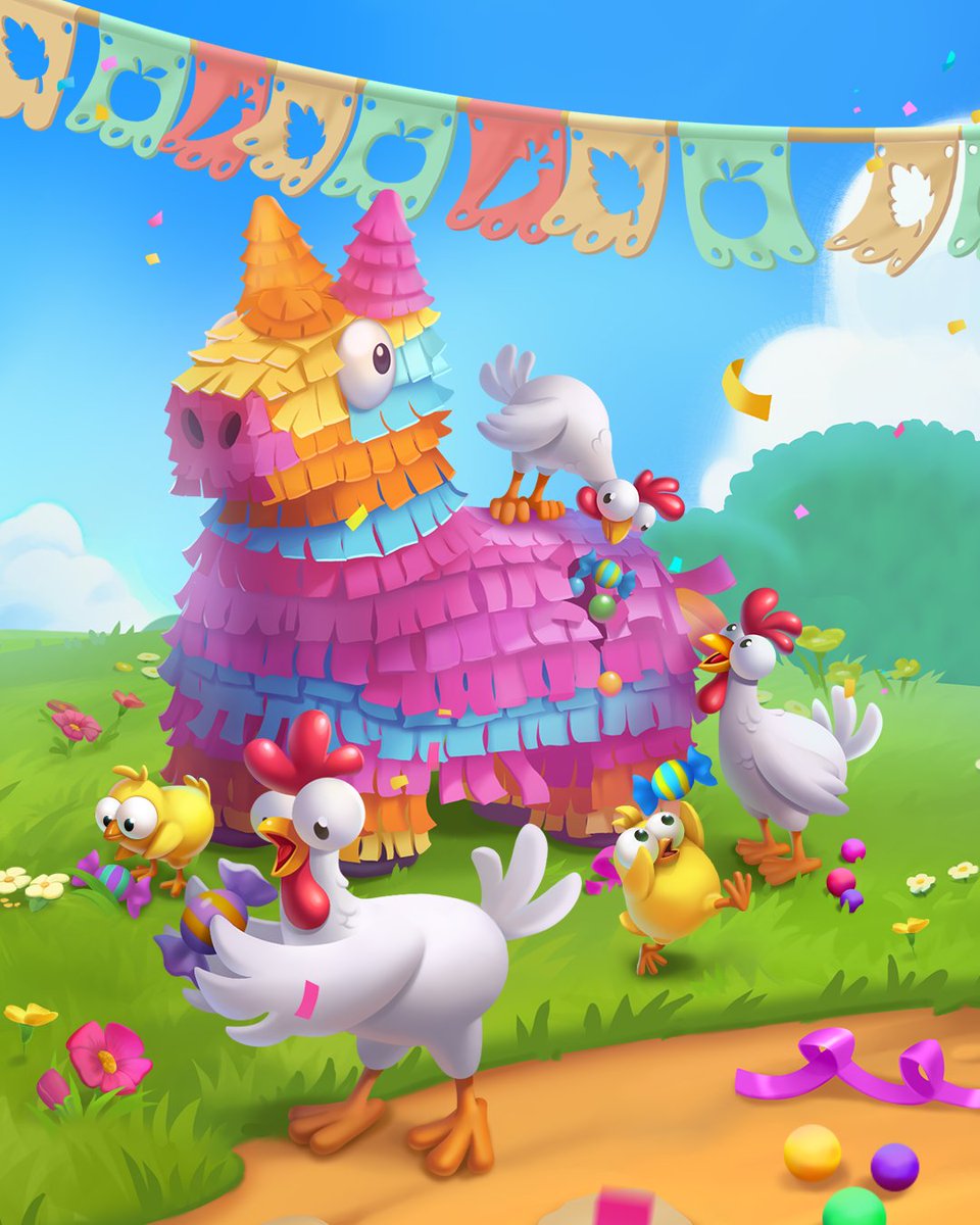 The Spring Party Task Event just dropped! 🌼 Crack open tasks, snag rewards! #HayDay