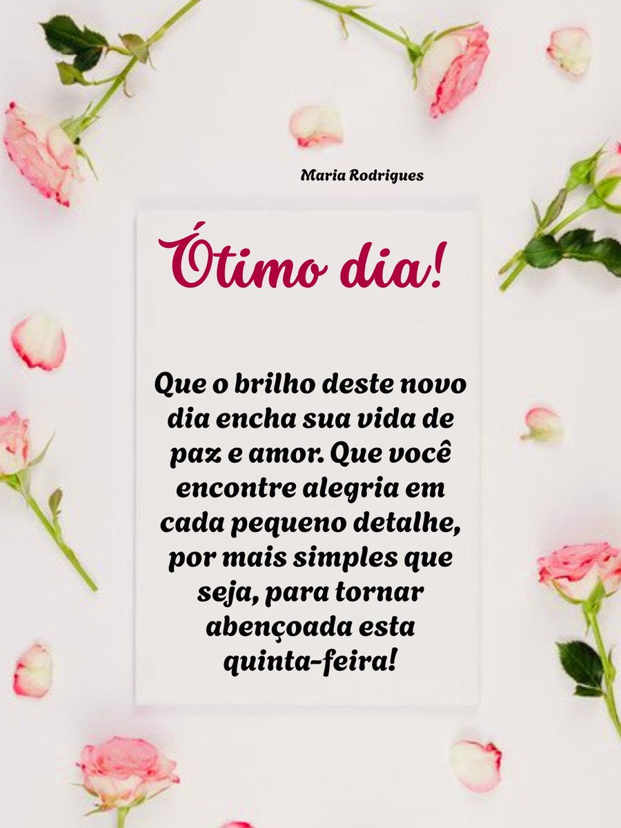7MariaRodrigues's tweet photo. #brilho #vida #paz #alegria #amor #quinta-feira #ótimodia https://t.co/Q6VtFqk8yp
