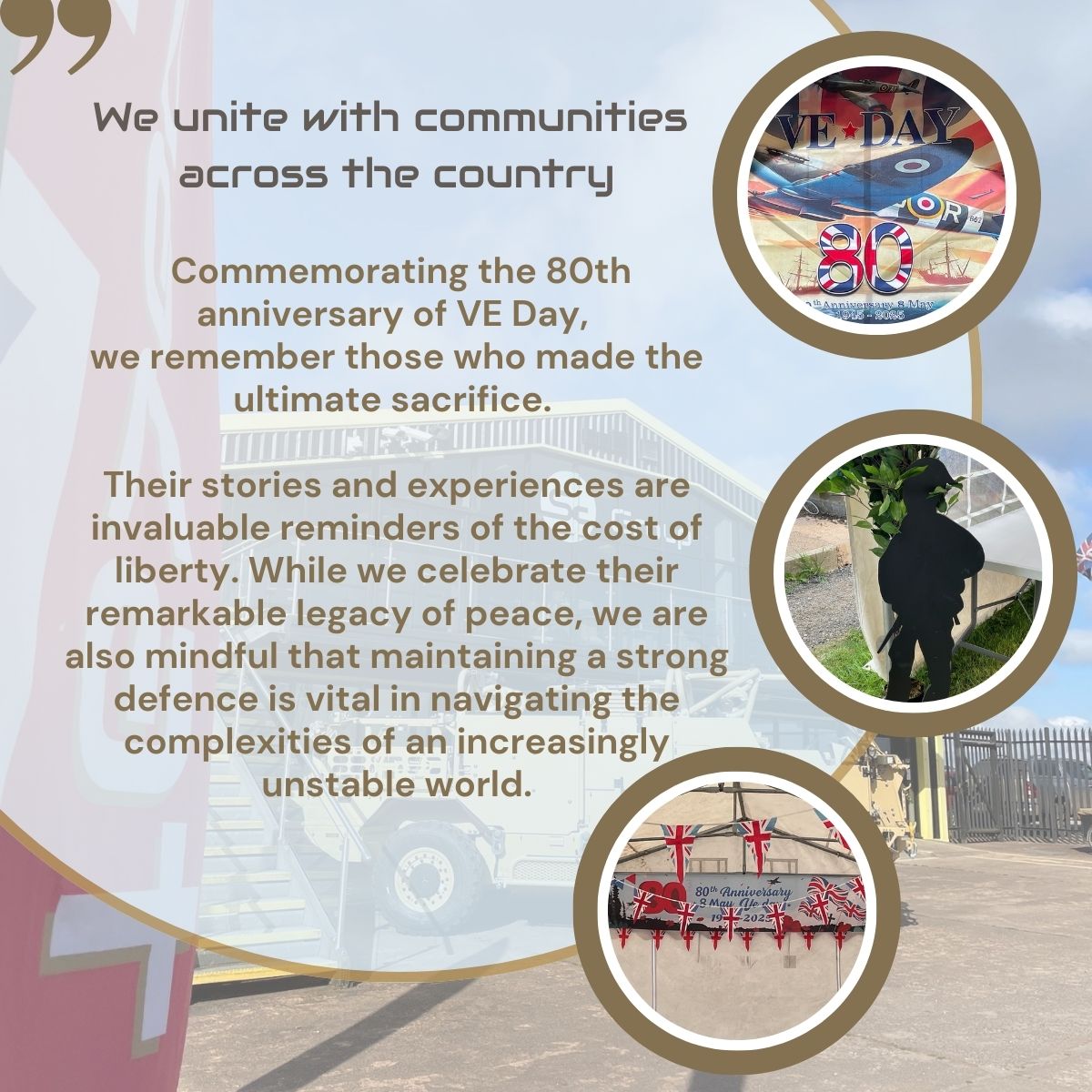 🇬🇧 Today, at Supacat, we unite with communities across the country to commemorate the 80th anniversary of #veday - This day serves as an opportunity for us to honour our remaining #worldwar2 #veterans, whose sacrifices have shaped our nation and protected our freedoms. 🫡