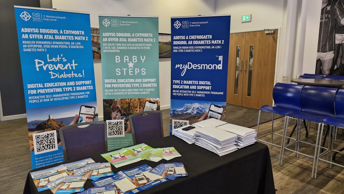 Spending the day promoting our Wales-wide digital #type2diabetes management &amp; prevention programmes at the NHS Wales Reducing Inequalities in Diabetes Conference. Looking forward to a packed agenda of great speakers &amp; discussions. 
#diabeteseducation 
#digitalhealthcare