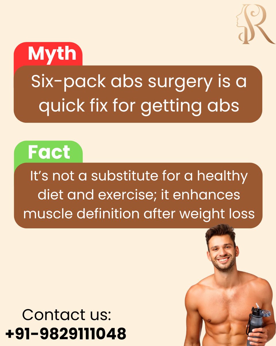 rasaaesthetic's tweet photo. Six-pack surgery isn’t a quick fix—it enhances definition after fat loss. Not a substitute for diet &amp; exercise! 💪
📞 +91-9829111048
🌐 https://t.co/y0FLAuGcPp
#SixPackSurgery #BodyContouring https://t.co/vnczkKUkq6
