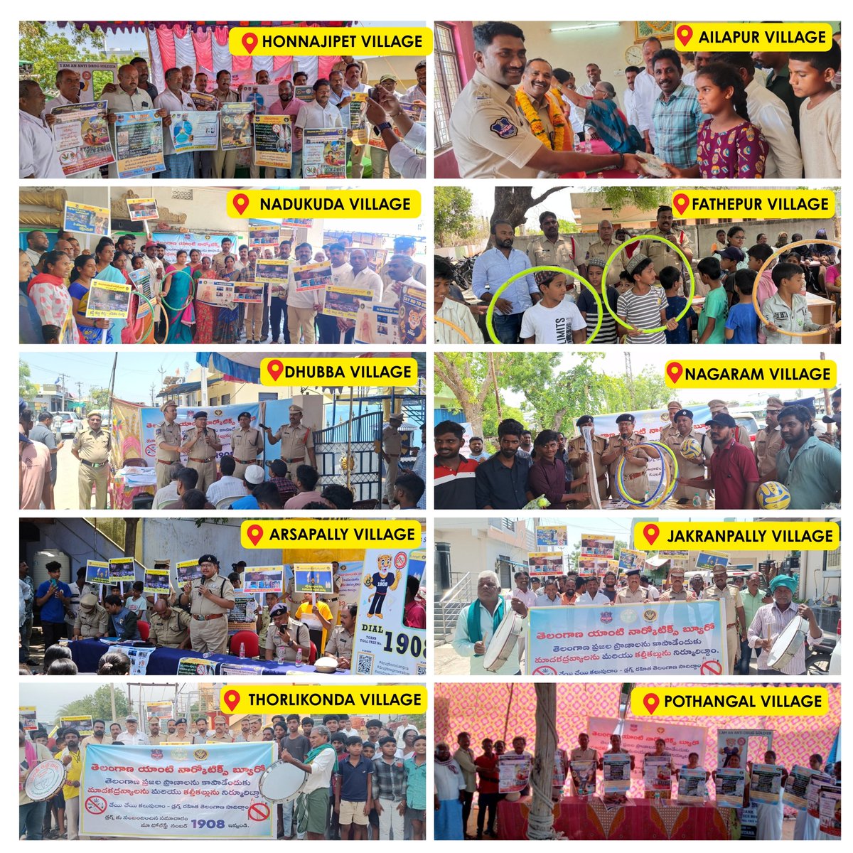 Telangana Anti Narcotics Bureau (@tg_anb) on Twitter photo TGANB conducted Mega Awareness Drive in 104 villages of #Nizamabad tackling the threat of కల్తీ కల్లు (Alprazolam & Diazepam mixture) & drug abuse on 7 may 2025.
<a href="/TelanganaDGP/">DGP TELANGANA POLICE</a> <a href="/TelanganaCMO/">Telangana CMO</a> <a href="/narcoticsbureau/">NCB INDIA</a> <a href="/TelanganaCOPs/">Telangana Police</a> <a href="/NMBA_MSJE/">Nasha Mukt Bharat Abhiyaan</a> <a href="/hydcitypolice/">Hyderabad City Police</a> <a href="/cyberabadpolice/">Cyberabad Police</a> <a href="/RachakondaCop/">Rachakonda Police</a> TGANB conducted Mega Awareness Drive in 104 villages of #Nizamabad tackling the threat of కల్తీ కల్లు (Alprazolam & Diazepam mixture) & drug abuse on 7 may 2025.
<a href="/TelanganaDGP/">DGP TELANGANA POLICE</a> <a href="/TelanganaCMO/">Telangana CMO</a> <a href="/narcoticsbureau/">NCB INDIA</a> <a href="/TelanganaCOPs/">Telangana Police</a> <a href="/NMBA_MSJE/">Nasha Mukt Bharat Abhiyaan</a> <a href="/hydcitypolice/">Hyderabad City Police</a> <a href="/cyberabadpolice/">Cyberabad Police</a> <a href="/RachakondaCop/">Rachakonda Police</a>