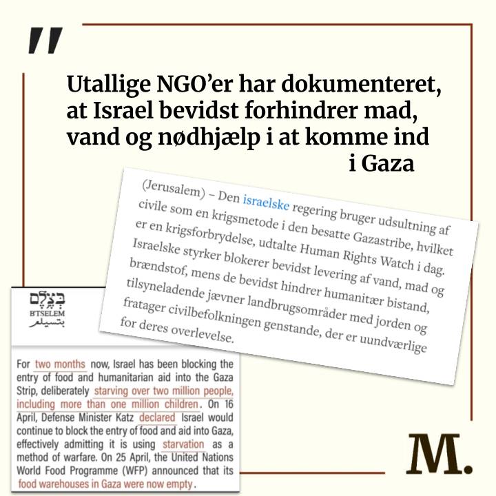 mediekritisk_n's tweet image. TV2 misinformerer på ny sine læsere med påstande om Hamas som årsag til udsultningen af Gaza