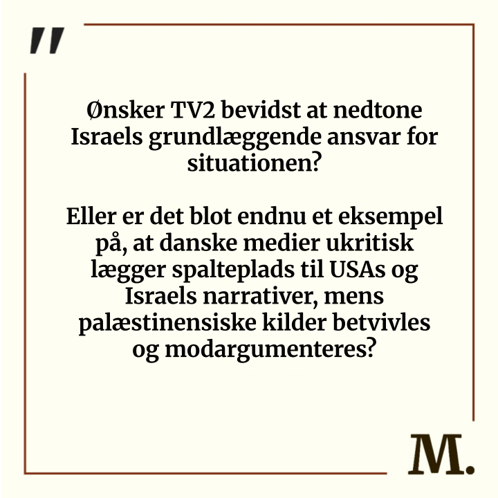 mediekritisk_n's tweet image. TV2 misinformerer på ny sine læsere med påstande om Hamas som årsag til udsultningen af Gaza