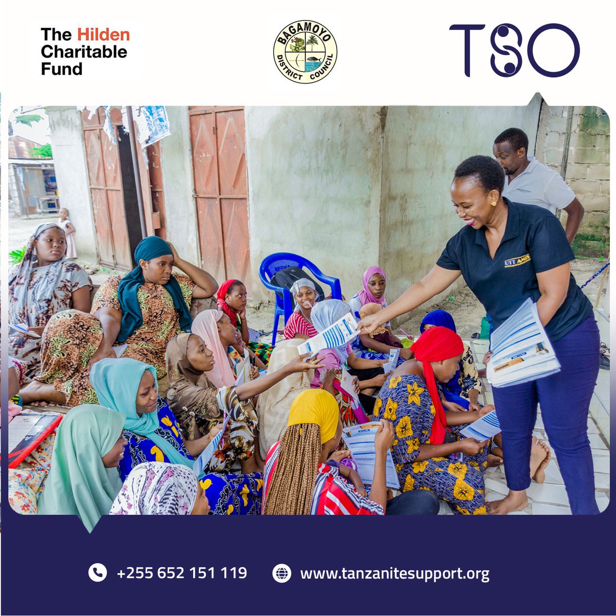 tso_org's tweet photo. A reaction to utilize an opportunity.  To take advantage of this service, which will allow them to achieve self-reliance, young single moms in Kisutu Ward, Bagamoyo District, get forms from a UTT Amis representative to open money investment accounts. #TSO #Empowerment #UTTAMIS https://t.co/XvRGgAIxAT