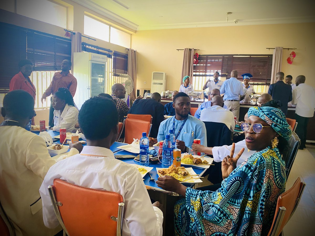 UilStudentUnion's tweet photo. Yesterday, May 7, 2025, we warmly welcomed student leaders from the University of Venda (@Univenofficial), South Africa 🇿🇦 to our #BetterByFar🎓 campus with a lunch at the Researchers Lodge, marking a significant step in fostering international collaboration.

#UNILORIN
#UNIVEN https://t.co/fX2bWhQpIi