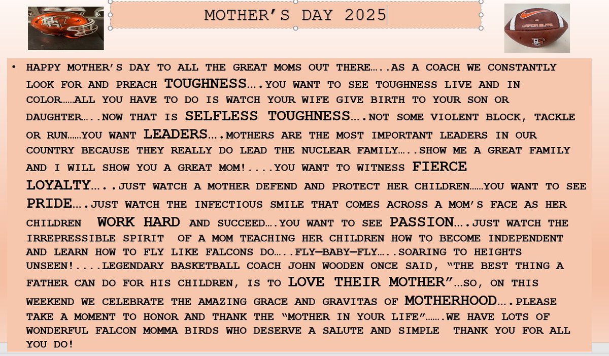 Coach Brian White (@coachbwhite7) on Twitter photo #WakeUpFlying To all the great moms out there Happy Mother’s Day and special thanks for being the real leaders of our great country! #WakeUpFlying To all the great moms out there Happy Mother’s Day and special thanks for being the real leaders of our great country!