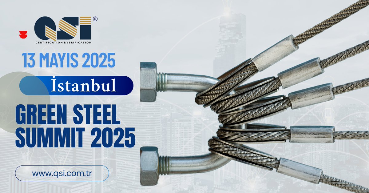 QSI Belgelendirme olarak GREEN STEEL SUMMIT 2025’teyiz!

Sürdürülebilirlik vizyonumuzu ve yeşil dönüşümdeki kararlılığımızı bir adım öteye taşıyoruz. QSI Belgelendirme olarak, çelik endüstrisinin en prestijli etkinliklerinden biri olan GREEN STEEL SUMMIT 2025’e katılmaktan büyük