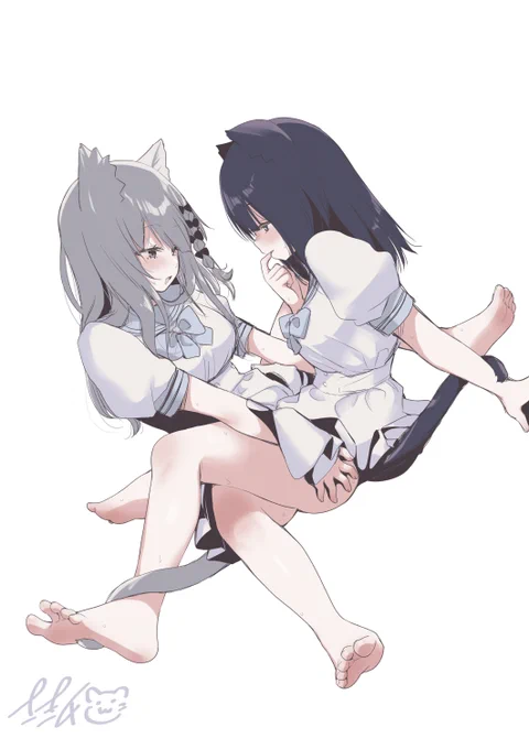 夏服いいですよね… らくがき #創作百合