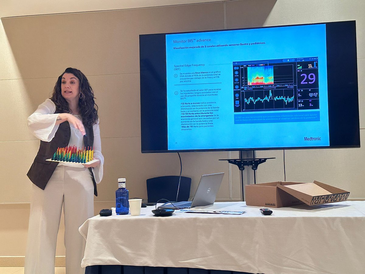 Esta semana nos hemos actualizado en la monitorización cerebral con BISTM Advance e INVOSTM 7100 con la enfermera Olga Vallès, Therapeutic Sales Specialist in Cerebral Monitoring (BIS/INVOS &amp; NOL) en Medtronic.
#NeverStopLearning #AnestaliaTeam