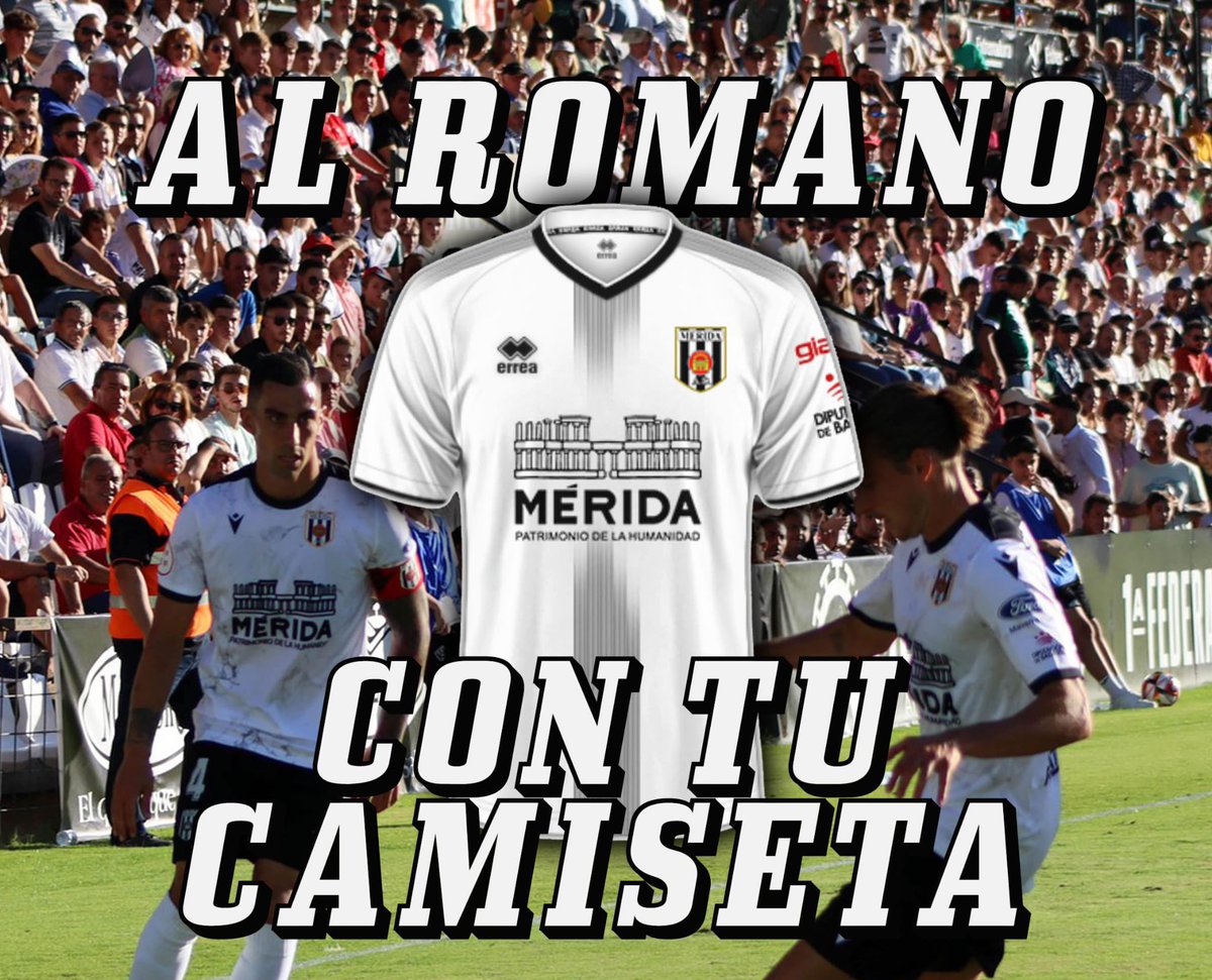 Porque Mérida es nuestra ciudad y el Mérida nuestro equipo. 

El sábado más que nunca, acude con tu camiseta blanquinegra y anima al equipo de tus vecinos, de tus amigos y de tu familia. 

Anima al equipo de tu ciudad.