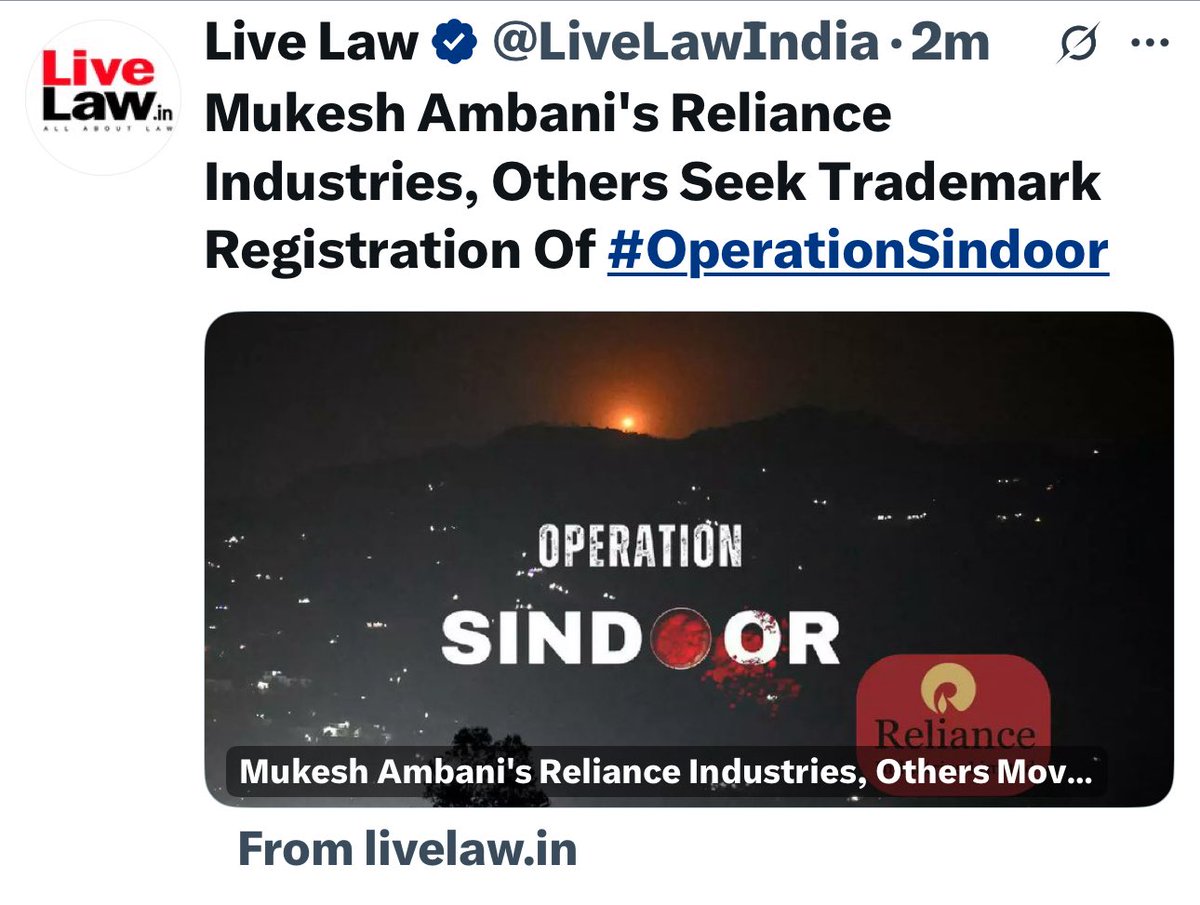 #OperationSindoor 
#Trademark