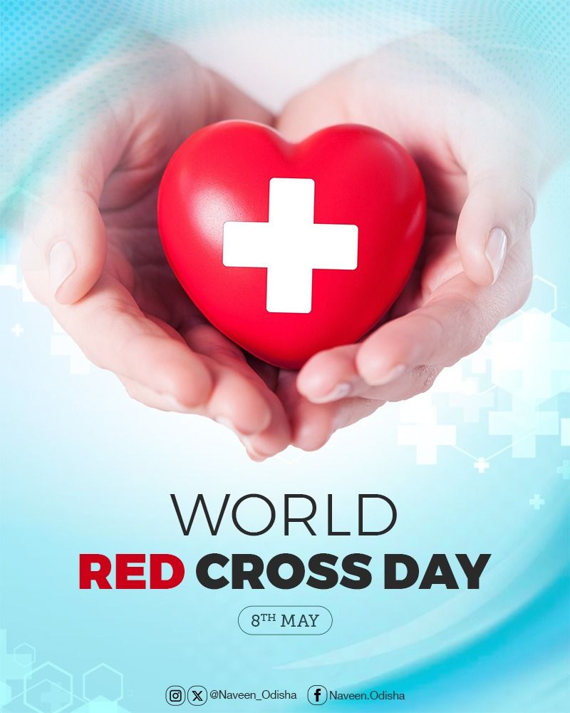 Naveen_Odisha's tweet photo. On #WorldRedCrossDay, let's appreciate the contribution of millions of volunteers across the globe who protect precious lives during emergencies and natural disasters. Their life saving work and selfless service ease the sufferings of others. https://t.co/f0xIaF5vDV