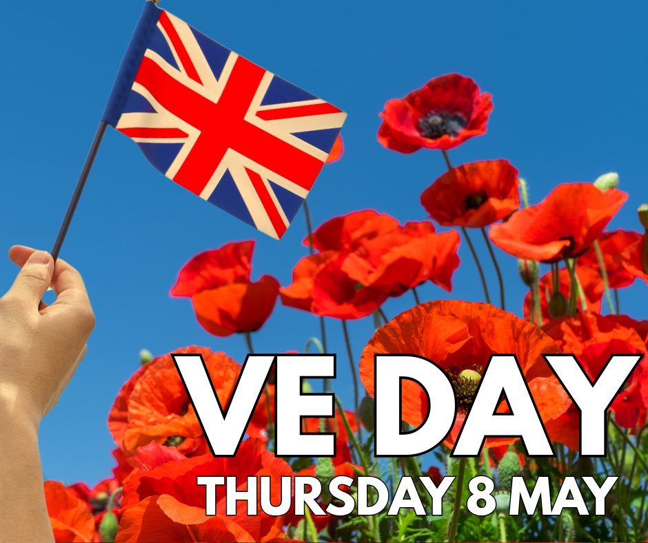 ChepstowTC's tweet image. 🇬🇧 Today we honour 80 years since VE Day - a moment of joy, relief, and reflection at the end of a long and devastating war.
Join us this morning at 10:40am at the Chepstow War Memorial for a special service to remember the courage, sacrifice, and unity of those who served.