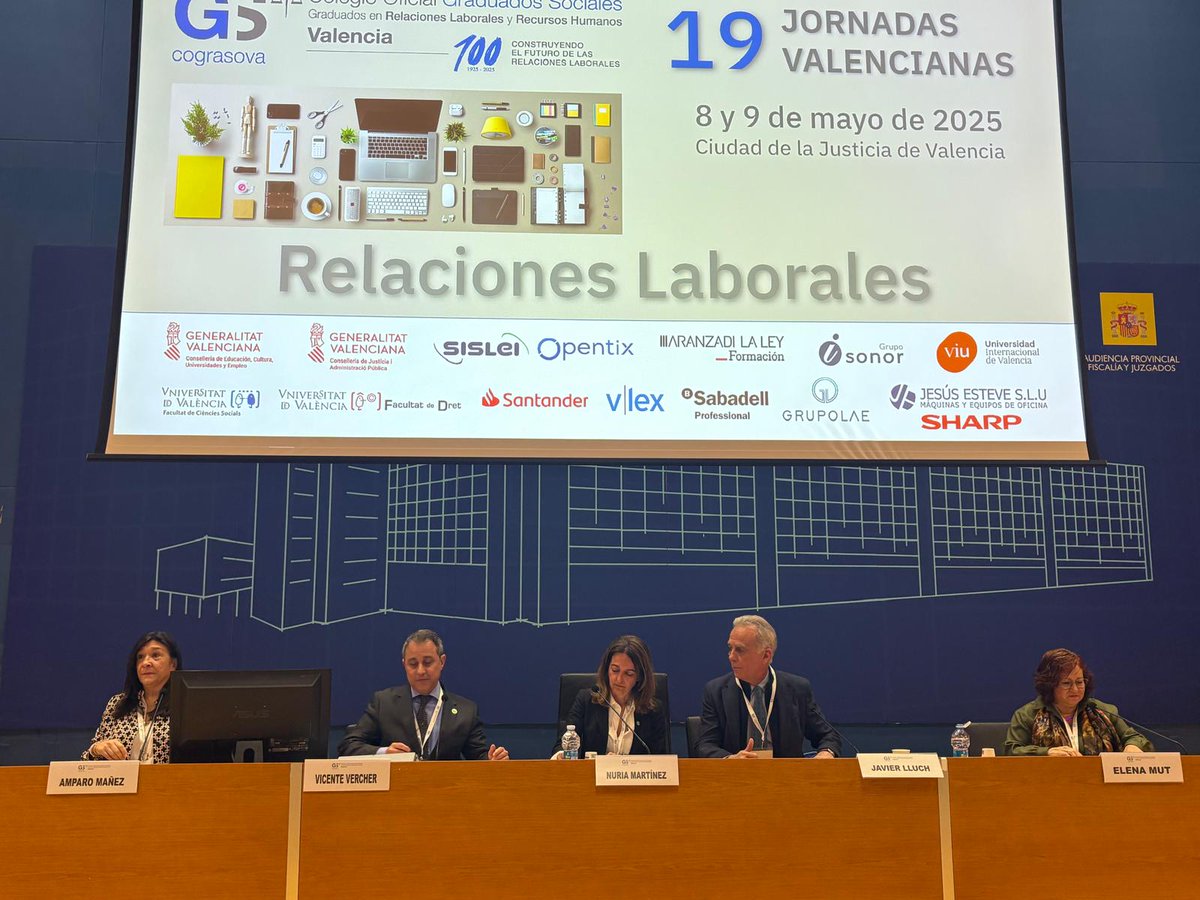 cograsova_es's tweet photo. 📢 ¡Empiezan las #JornadasValencianasRRLL de COGRASOVA!

👥 Un encuentro imprescindible con los mejores especialistas en Derecho del Trabajo y Seguridad Social. https://t.co/QGUG6KOZBj