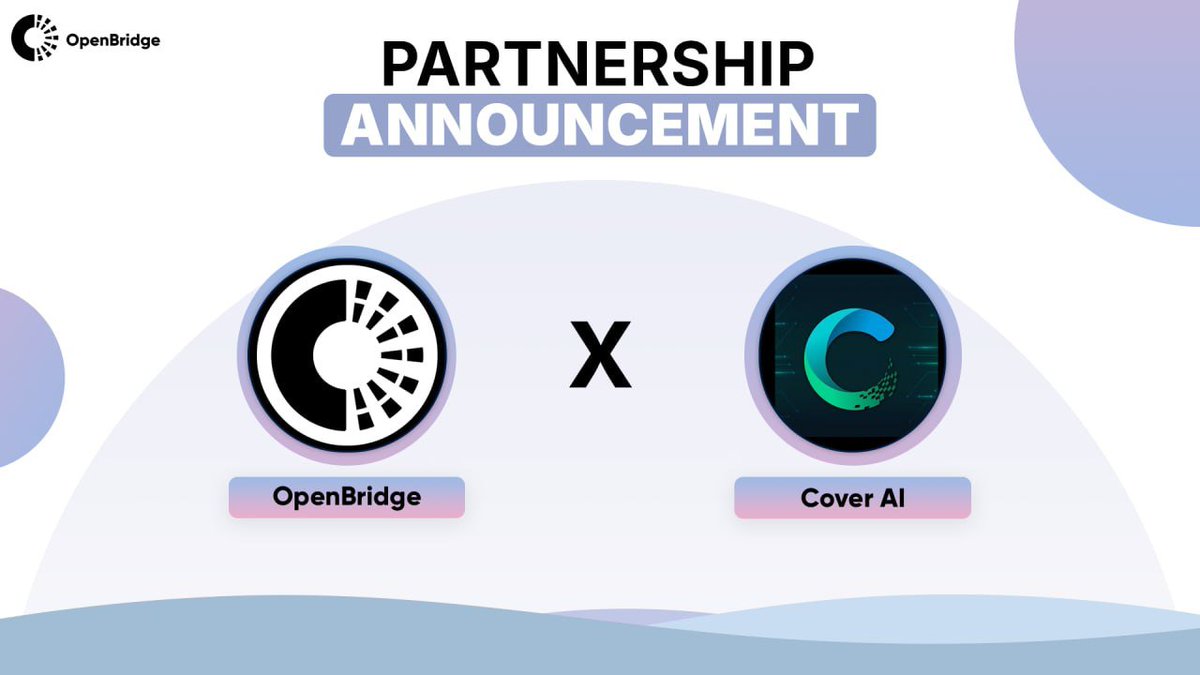 Open Bridge (@openbridgeai) on Twitter photo Exciting Partnership Alert
<a href="/OpenBridgeAI/">Open Bridge</a> π€ @coveraibase
OpenBridgeAI
First cross-chain decentralized oracle that empowers smart contracts with real-time
COVER AI
AI-powered sports betting platform with nearly 70% prediction accuracy, $COVER token utility & revenue-sharing Exciting Partnership Alert
<a href="/OpenBridgeAI/">Open Bridge</a> π€ @coveraibase
OpenBridgeAI
First cross-chain decentralized oracle that empowers smart contracts with real-time
COVER AI
AI-powered sports betting platform with nearly 70% prediction accuracy, $COVER token utility & revenue-sharing