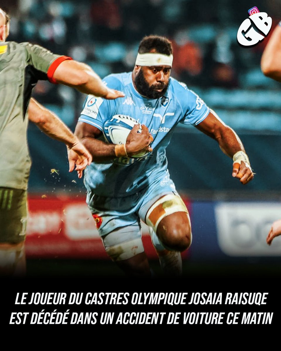 Une tragique information. Josaia Raisuqe est décédé ce matin en se rendant à l'entraînement, annonce Rugbyrama.

La voiture du Fidjien aurait été percuté par un train sur un passage à niveau, même si les circonstances de l'accident restent encore à déterminer plus clairement,