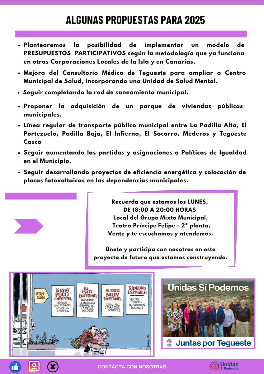 USPTegueste's tweet photo. Nunca recibieron nuestro boletín en el buzón? Es posible que no llegáramos a alguno de sus hogares, por eso  lo dejamos por aquí, en formato imagen, para que puedan disfrutarlo de forma digital.
Y en breve las soluciones del PODEGRAMA 
#Contracorriente #UnidasSiPodemosTegueste https://t.co/zcCZFgWePt
